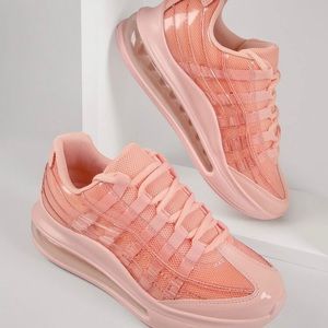 Crisscross Clear Chunky Sneakers